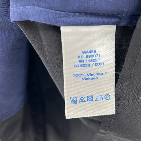 Boden Color Blocked Blouse - Blue/Black - 10 - Picture 4 of 6